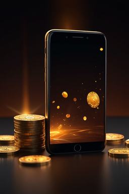 Smartphone avec l’app Winbit Casino
