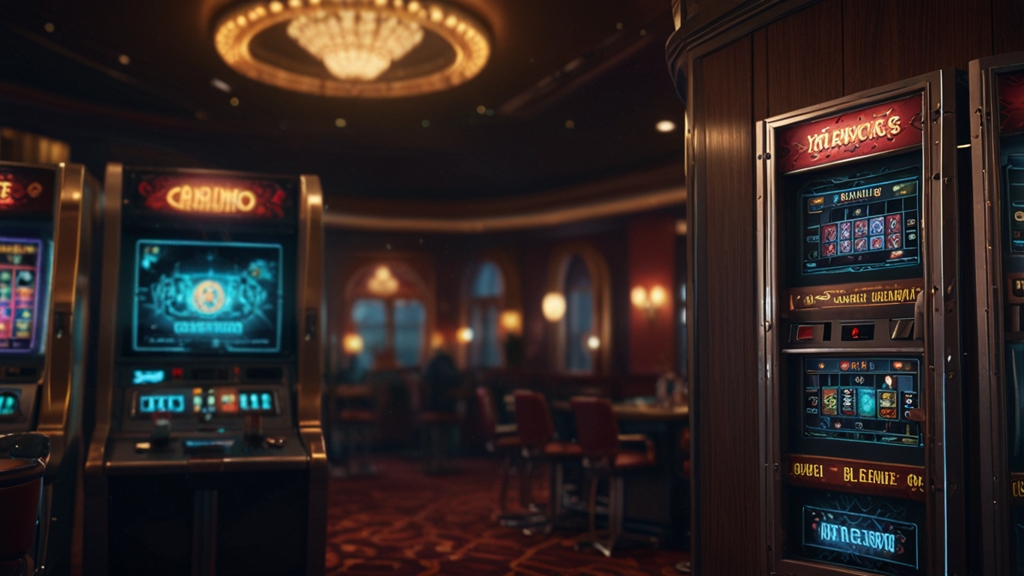 Écran de connexion WinBit bloqué avec ambiance casino sombre